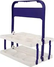 MOLUCKFU Foldable Beer Bottle Carrier Portable Drink Rack for Home Organizer with Handle Construction for of Bottles