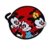 Animaniacs Cartoon Characters 3.77 Inches Wide Embroidered Patch