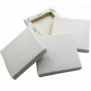 Square Blank Artist Canvas Art Board Plain Painting Stretched Framed White