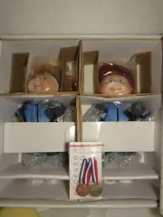 Cabbage Patch Olympikids 1996 Danbury Mint 14" Dolls - NRFB