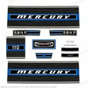 Fits Mercury 1974 9.8hp Outboard Engine Decals