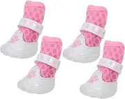 Didiseaon 1set Breathable Mesh Puppy Boots for Dogs Outdoor Paw Protector for Summer Walking Running and Rugged Activities