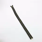 Vtg NOS 23 1/2" BRASS Metal Jacket Zipper YKK Separating BLACK