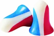 Howard Leight Disposable Foam Shooting Earplugs, 10-Pairs Red/White/Blue