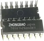 1-10pcs TB6674PG DIP-16 TB6674 DIP 6674PG DIP16 Two Phase Bipolar Stepping R