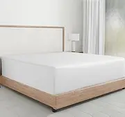 Fitted Sheet Cotton 160 x 200 cm White Soft Hotel Quality Fitted Sheet with Deep Pockets and Head and Foot Tags California Design Den