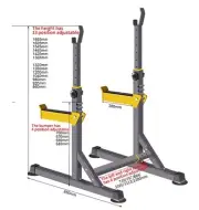 Squat Rack Adjustable Barbell Home Gym Rack Bench Press Weight Lifting