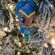 New Kurt Adler 3.5" Shimmer and Shine Character Blow Mold Ornament!