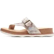Clarks Brynn Madi Sandal | Women's BEIGE TEXTILE | Sandals | Flat NEW open toe