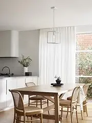 Beacon Lighting North 1 Light Small Pendant in Matte White