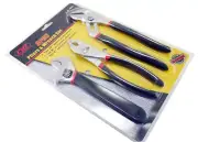 3pc Tool Set: 8" Adjustable Wrench Shifter Slip Joint 10" Water Pump Pliers