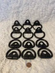 12 Pack D Rings Tie Down Anchors for Trailer Truck Bed Bracket