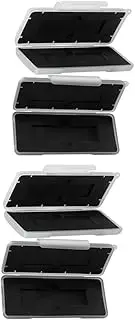 2sets Hard Drive Carrying Case 2 Slots Ssd Container Carrying Case for Organized Storage 2pcs*2