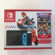Nintendo Switch: Mario Kart 8 Deluxe Bundle 12 months Nintendo Switch Online NEW