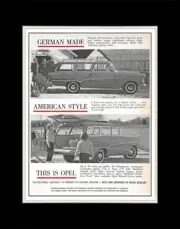 1959 Opel Caravan German Made American Style - Matted for 11x14 Frame