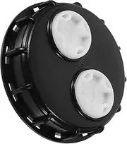 Generic Black Ibc Tote Cap with Dual Vents Leakproof Ibc Water Tank Lid Cover Replacement Plastic for Chemical and Liquid Storage for Garden Irrigation Industrial Use