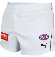 Carlton Blues AFL White Puma On Field Players Shorts Sizes S-XL! T2