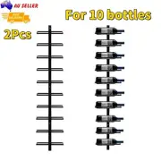 2Pcs Wall Mounted Wine Rack Household Wine Holder Metal Wine Storage Home Deco.