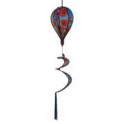 Red Poppies 6 Panel Hot Air Balloon Windsock