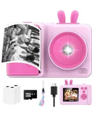 Kids Instant Print Camera Mini Thermal Printer HD Camera Christmas Gifts