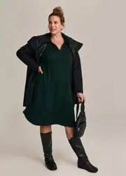 [TS] Taking Shape Natural On The Go Dress Size 22 in Verde Green - Plus Size Women's Dresses Verde Green