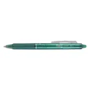 Pilot FriXion Clicker Erasable Gel Ink Retractable Pen Green Ink .7mm Dozen
