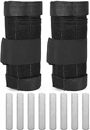 2 Packs Adjustable Ankle Weight Exercise Leg Weighted Workout Weight Loading Wraps Strength Training 1Kg/2Kg/3Kg 2Kg