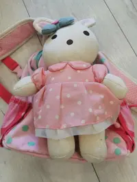 在飛比找Yahoo!奇摩拍賣優惠-韓國WINGHOUSE 可愛兔兔後背包 防走失背包  兒童背