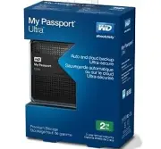 Western Digital My Passport Ultra 2tb Portable External Hdd Usb 3.0 With Auto...