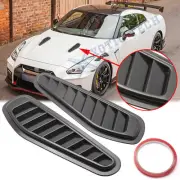 For Nissan GTR JDM Black Air Vent Intake Bonnet Hood Scoop Decoration Cover Trim