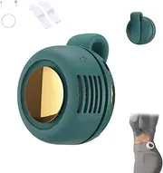 Small Whirlwind Bladeless Fan, Portable Silent Mini Whirlwind Clip Waist Neck Fan, Quiet 3 Speeds Hands-free 2 in 1 Bladeless for Outdoor and Travel (green)