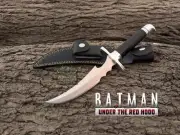 Handmade Replica Batman Knife With Sheath Under the Red Hood Anime Knife