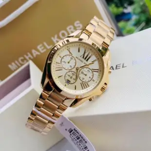 原廠MICHAEL KORS 三眼計時-石英女錶 mk5605/mk5798