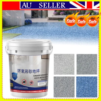 High-Gloss Marble Effect Epoxy Floor Coating 500g Anti Slip Floor Paint ZV