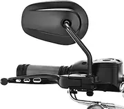 Mofun Black 8mm Sportster Tapered Mirrors,Rear View Mirror Compatible with Harley Sportster,Softail,Dyna,Road King,Street Electra Road Glide