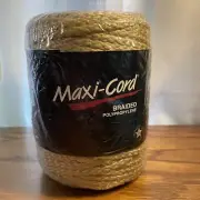 Macrame MAXI-CORD Braided Polypropylene 6mm 100 yards B31 Beige NEW