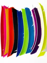 100PCS 18-25CM Full Length Turkey Arrow Feathers DIY Hunting Bow Arrow Archery