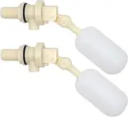 2Pcs Float Valve 1/2 Inch, Adjustable Water Tank Float Valve for Pool, Pond, Fountain & Automatic Pet Water Bowls, Heavy Duty Brass Construction