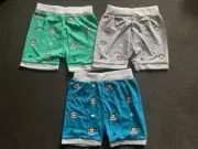 SAVE on Bundles!! NEW***Cute Monkey Baby Toddler BOYS Cotton Short***3 Pieces