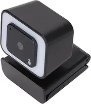 Computer Camera,2560x1920 USB2.0 Adjustable Fill Light 2K Autofocus Noise Reduction Mic,Plug and Play,PC Camera for Video Calling Conferencing (V24A Black Fill Light Camera 2K