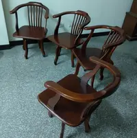 在飛比找Yahoo!奇摩拍賣優惠-旋轉 太師椅 中國風 中式 扶手 實木 旋轉椅 木頭雕刻 龍