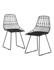 [Gardeon] Outdoor Dining Chairs 2 Piece in Black