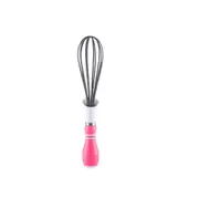 2Pcs Multifunctional Rotary Manual Egg Beater Mixer Mini Plastic Kitchen Egg Whisk Bake Tool Egg Agitator Silicone Eco-friendly