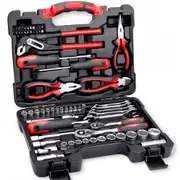 65PCs Hand Tool Set Portable Mechanics Automotive Repair Workshop Tool Kit