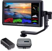 FEELWORLD FW568 V3 6 Inch DSLR Camera Field Monitor with F550 Battery 2200Mah an