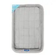 All Day Plush Rect Bolster Dog Mat Grey