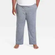 Men's Big Soft Stretch Tapered Joggers Sweat Pants All in Motion BLUE-Gray 3XL