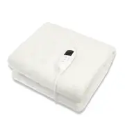 Laura Hill 9-Level Heated Fitted Electric Blanket with Fleece Underlay - Single