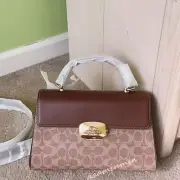 NWT Coach Eliza Top Handle Bag/ Wallet /bundle CW012 Tan/brown