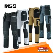 Mens Work Cargo Combat Multi Pockets Tactical Work Trousers Pants Jeans E1